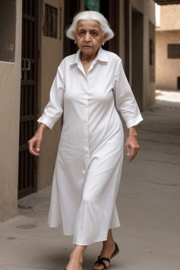 Yemeni elderly female with  white hair