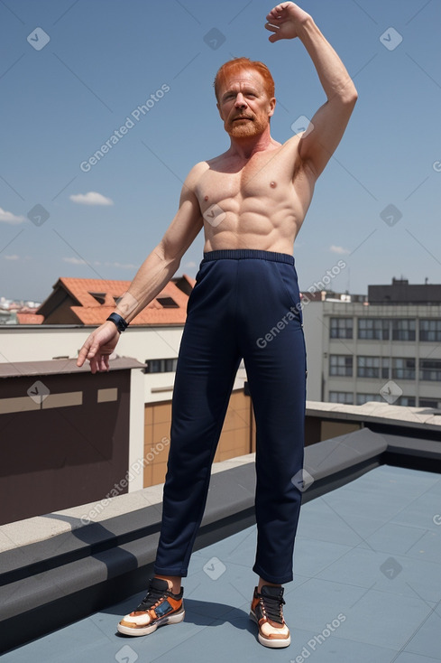 Slovak middle-aged male with  ginger hair