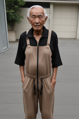 Elderly male with  black hair