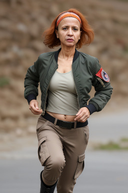 Yemeni middle-aged female with  ginger hair