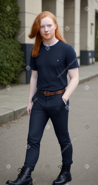 Adult non-binary with  ginger hair