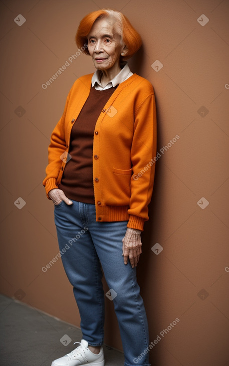 Elderly non-binary with  ginger hair