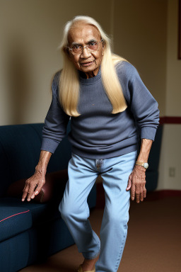 Bangladeshi elderly male with  blonde hair