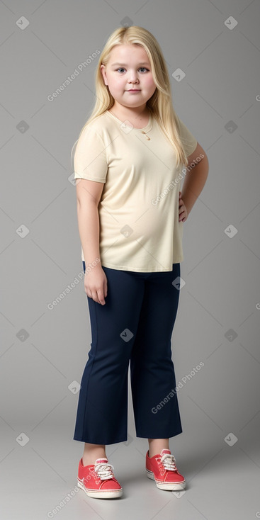 Croatian child girl with  blonde hair