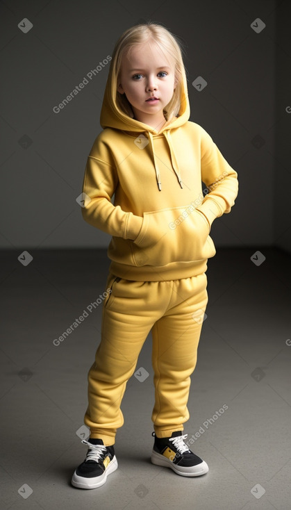 Estonian infant girl with  blonde hair