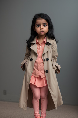 Yemeni infant girl with  black hair