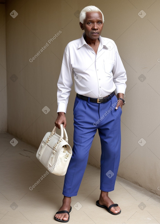 Tanzanian elderly male with  white hair