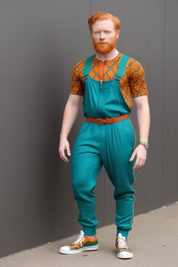 Ghanaian adult male with  ginger hair