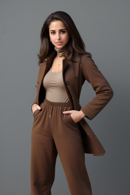 Arab adult female with  brown hair