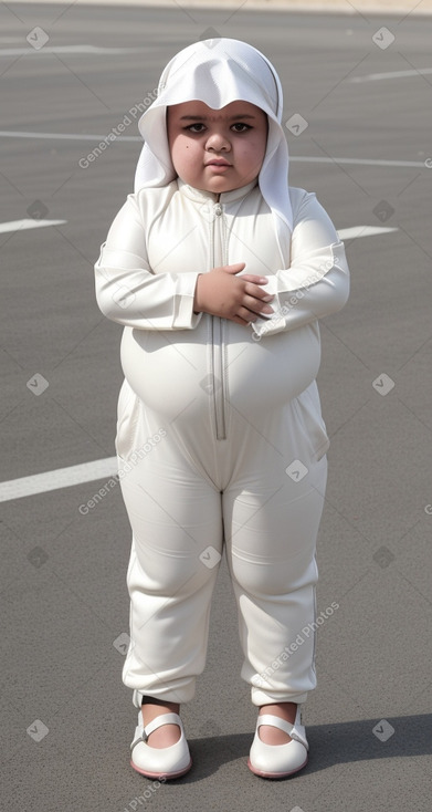 Qatari child girl with  white hair