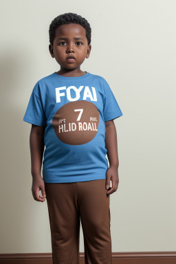 Somali child boy with  brown hair