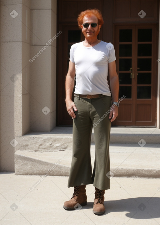 Lebanese middle-aged male with  ginger hair