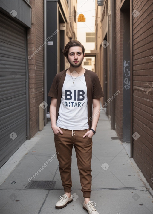 Lebanese adult non-binary with  brown hair