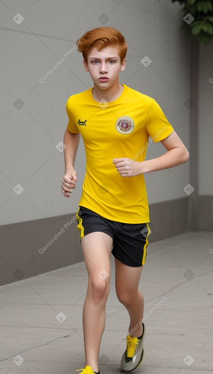 Mexican teenager male with  ginger hair