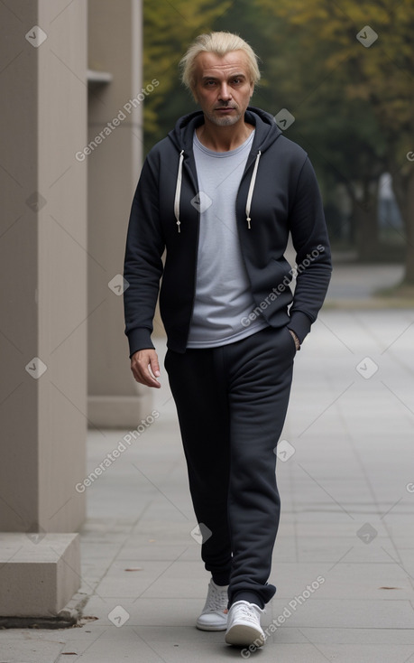 Bulgarian 45 years male with  blonde hair
