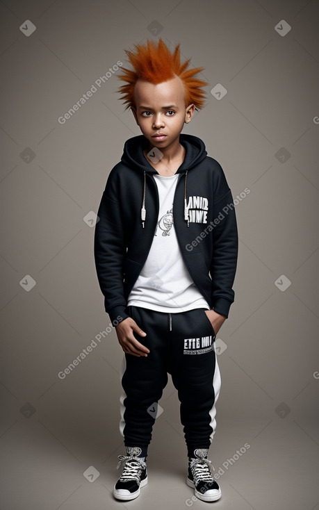 Ethiopian child boy with  ginger hair