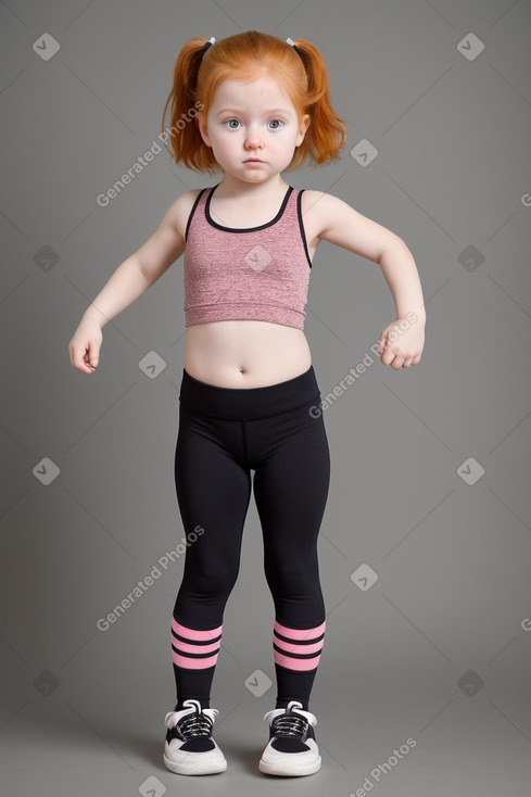 American infant girl with  ginger hair