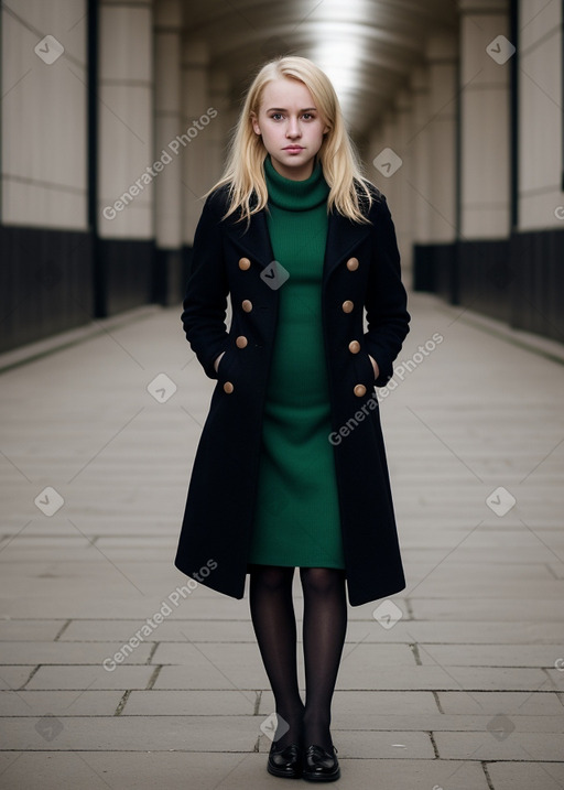 Irish young adult female with  blonde hair