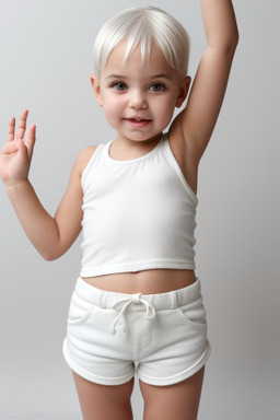 Tunisian infant girl with  white hair