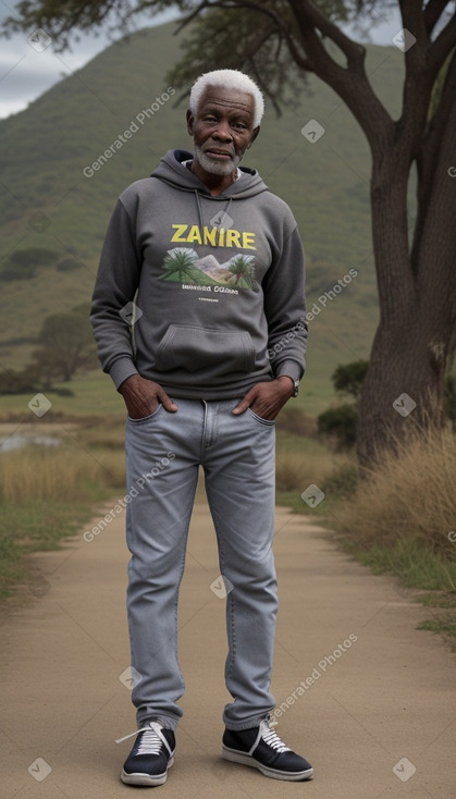 Zimbabwean elderly male with  gray hair