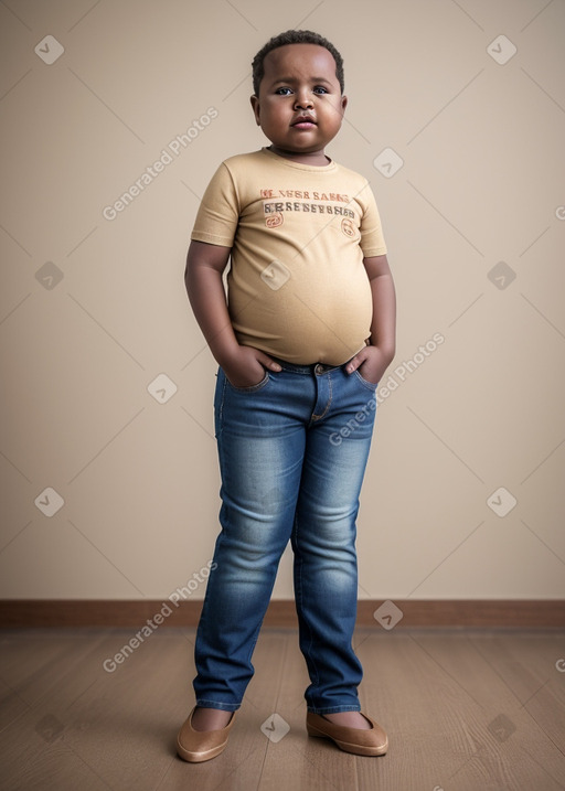 Ethiopian infant boy with  blonde hair