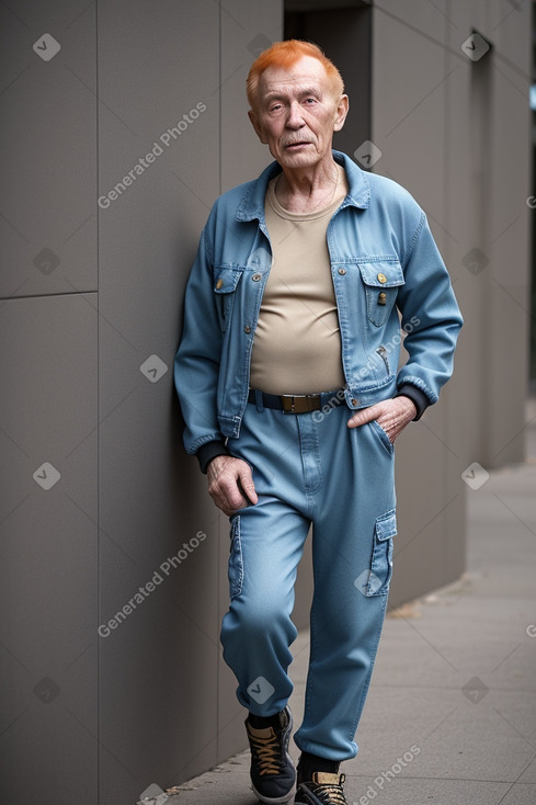 Russian elderly male with  ginger hair