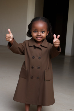 Tanzanian infant girl with  brown hair