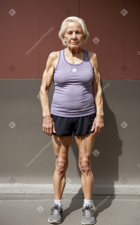 Chilean elderly female with  blonde hair