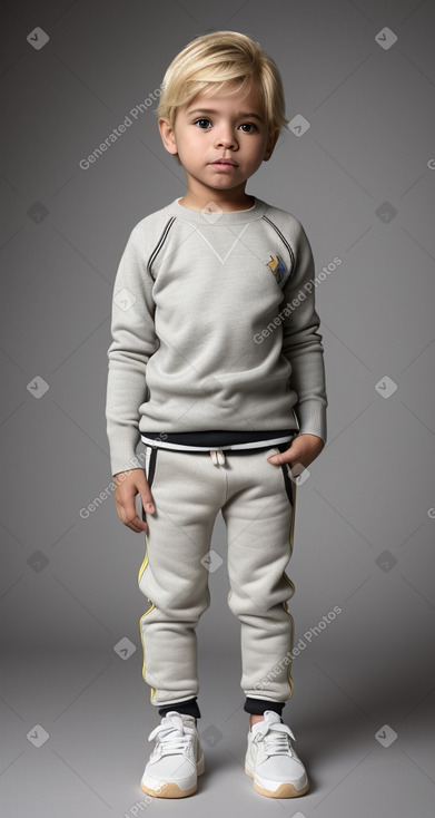 Venezuelan infant boy with  blonde hair