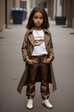 Child female with  brown hair