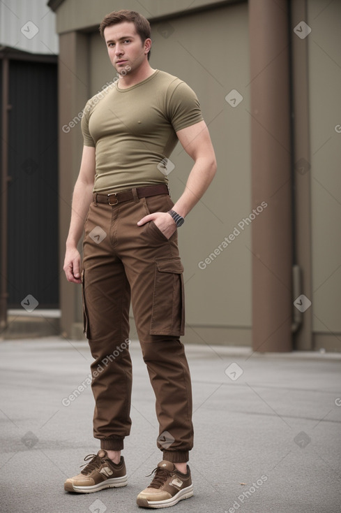 Irish adult male with  brown hair