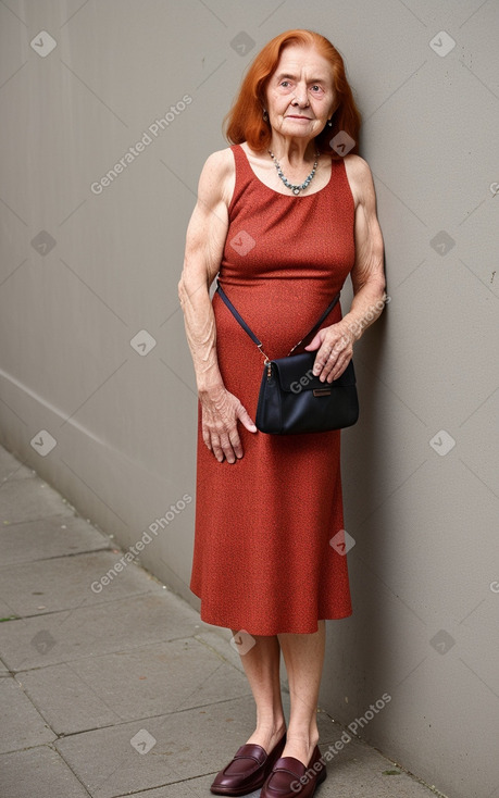 Ecuadorian elderly female with  ginger hair