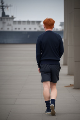 Mongolian middle-aged male with  ginger hair