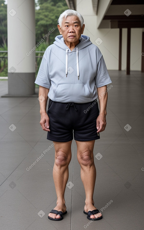 Thai elderly male with  white hair