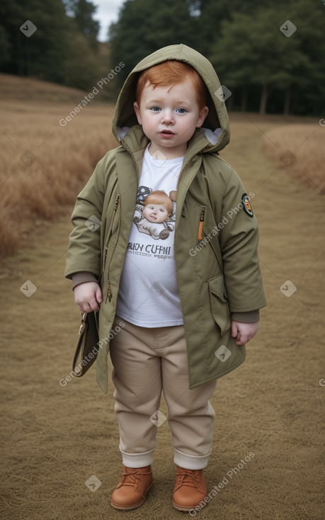 Bulgarian infant boy with  ginger hair