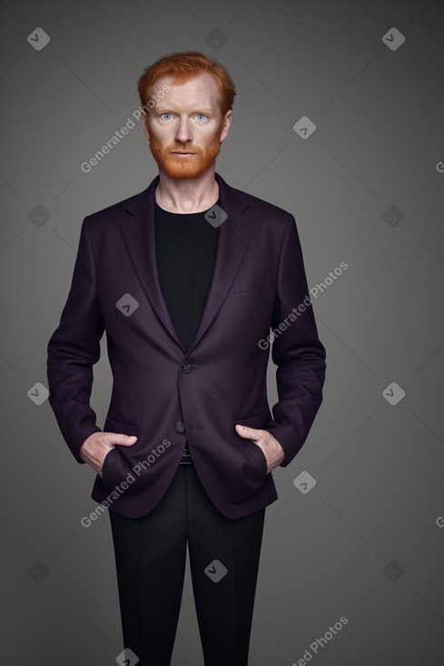 45 years male with  ginger hair