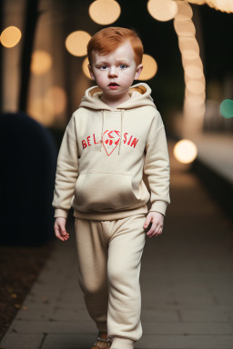 Belarusian infant boy with  ginger hair