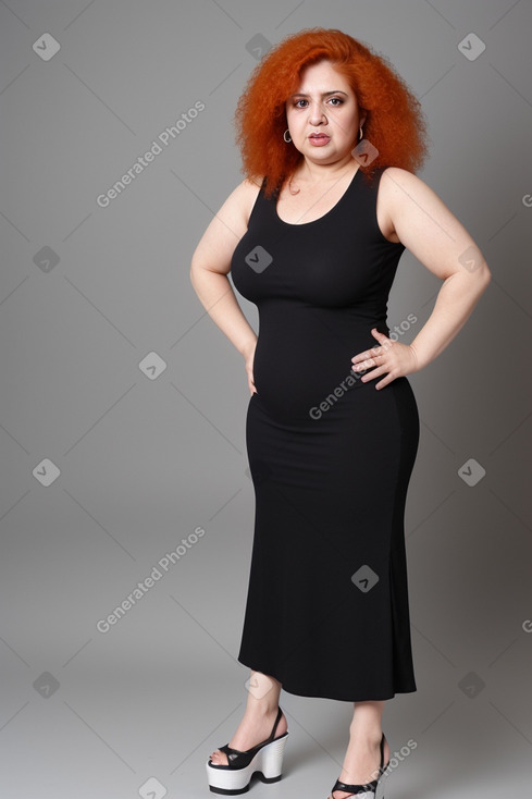 Kuwaiti 45 years female with  ginger hair