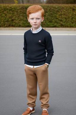 Polish child boy with  ginger hair