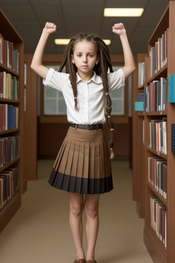 Macedonian child girl with  brown hair