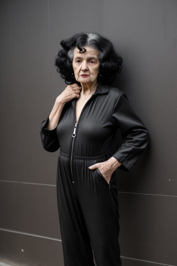 Uruguayan elderly female with  black hair