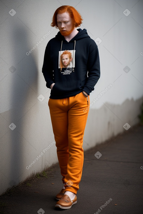 Swedish adult non-binary with  ginger hair