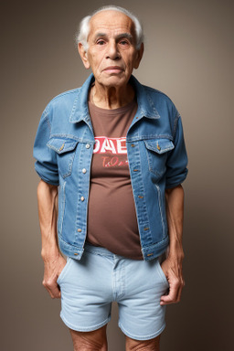 Tunisian elderly male with  brown hair