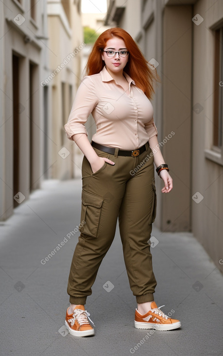 Tunisian young adult female with  ginger hair