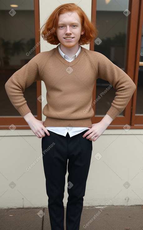 Costa rican young adult non-binary with  ginger hair