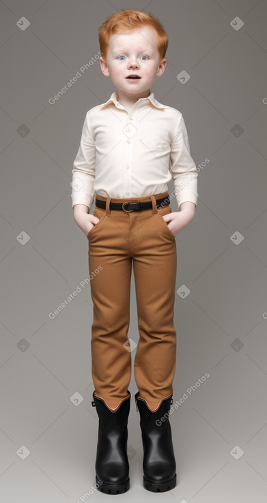 Polish infant boy with  ginger hair