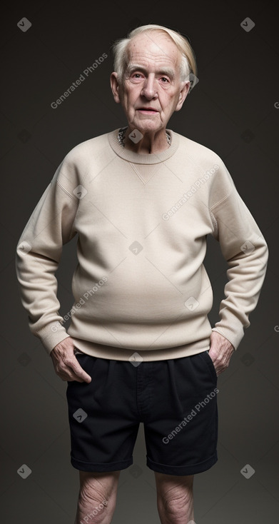 Elderly male with  blonde hair