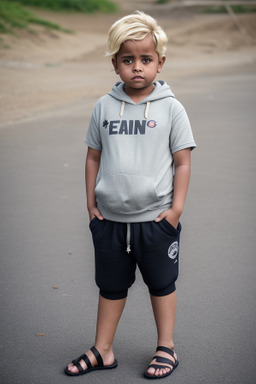 Yemeni child boy with  blonde hair