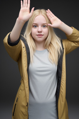 Young adult female with  blonde hair