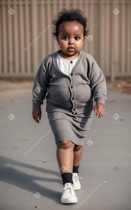 Somali infant girl with  gray hair